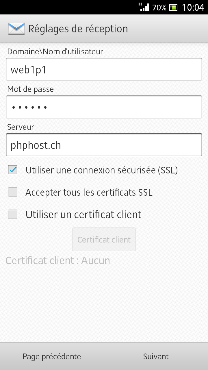 Config Exchange ActiveSync 3