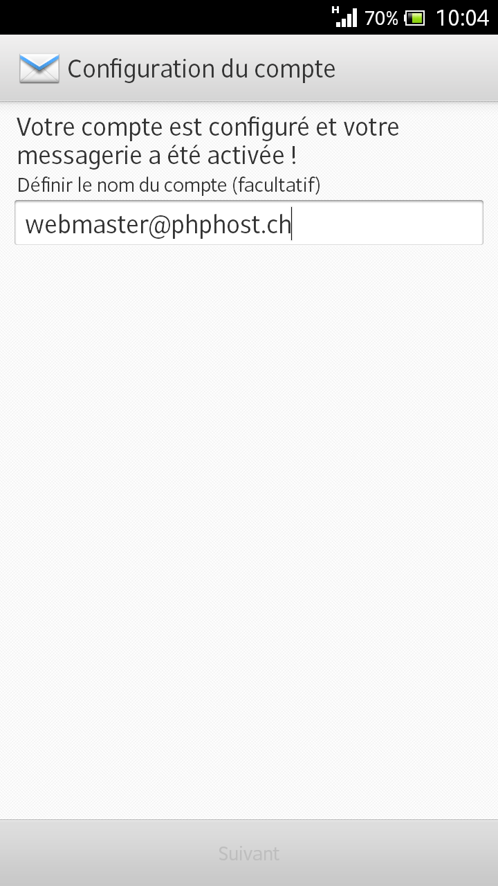 Config Exchange ActiveSync 6